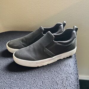 Black Slip-On Sneakers